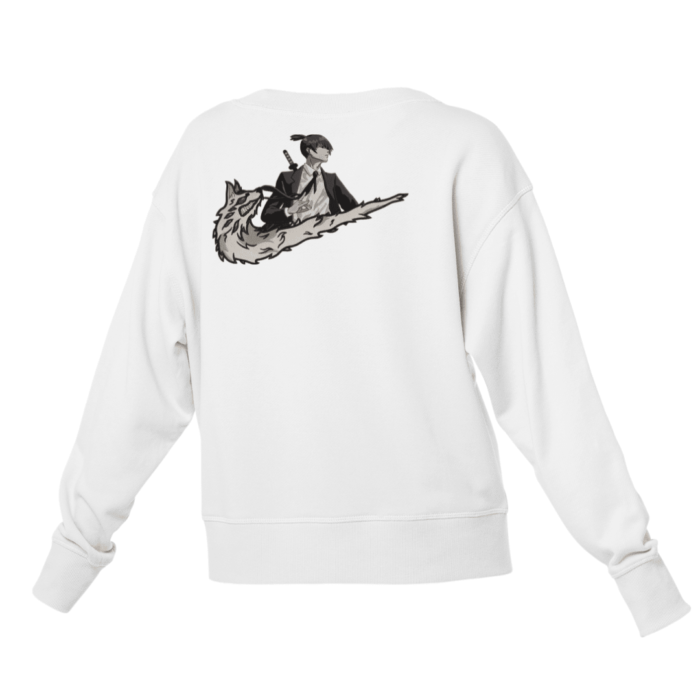 Aki x Kon Swoosh Embroidered Sweatshirt – Bonds of Power and Spirit