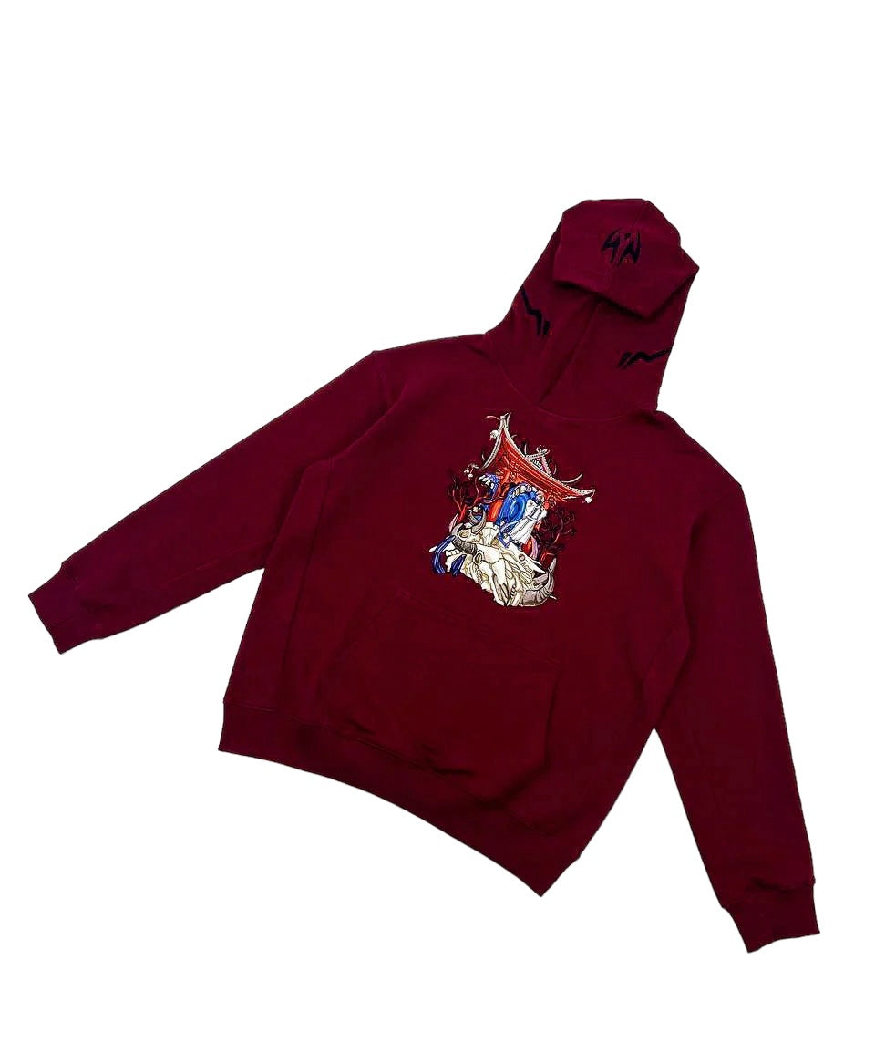 Ryomen Sukuna: Malevolent Shrine Jujutsu Kaisen Anime Bestickte Kapuzenpullover-Kollektion