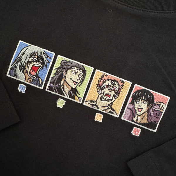 Villains Face Emotion Embroidered T-shirts