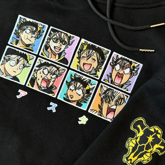 Asta Faces Embroidered Hoodie