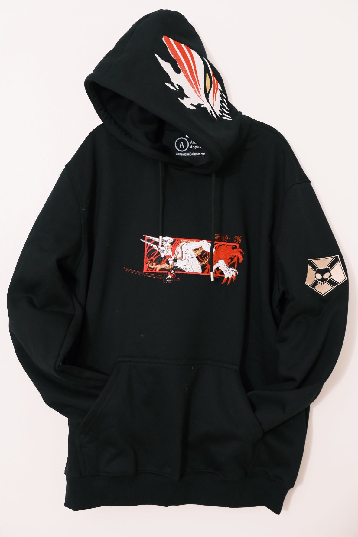 Ichigo Kurosaki "Hollow Transformation" Embroidered Hoodie