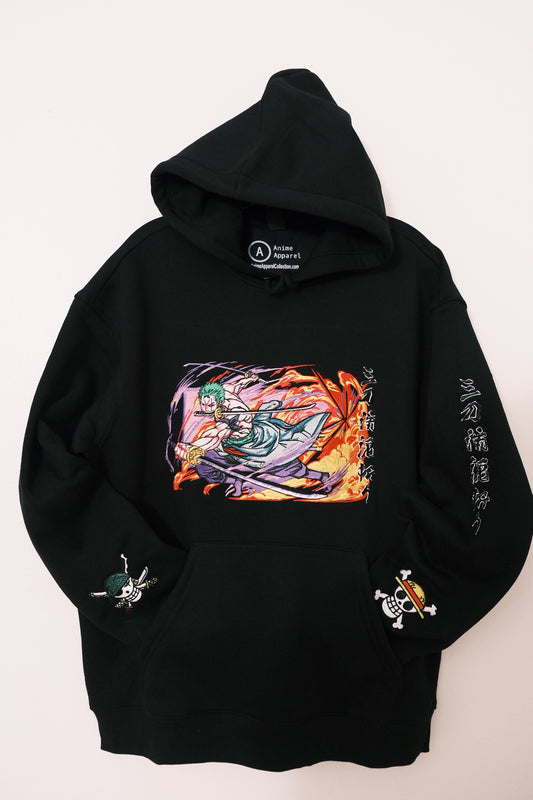 Roronoa's "Onigiri" Embroidered Hoodie