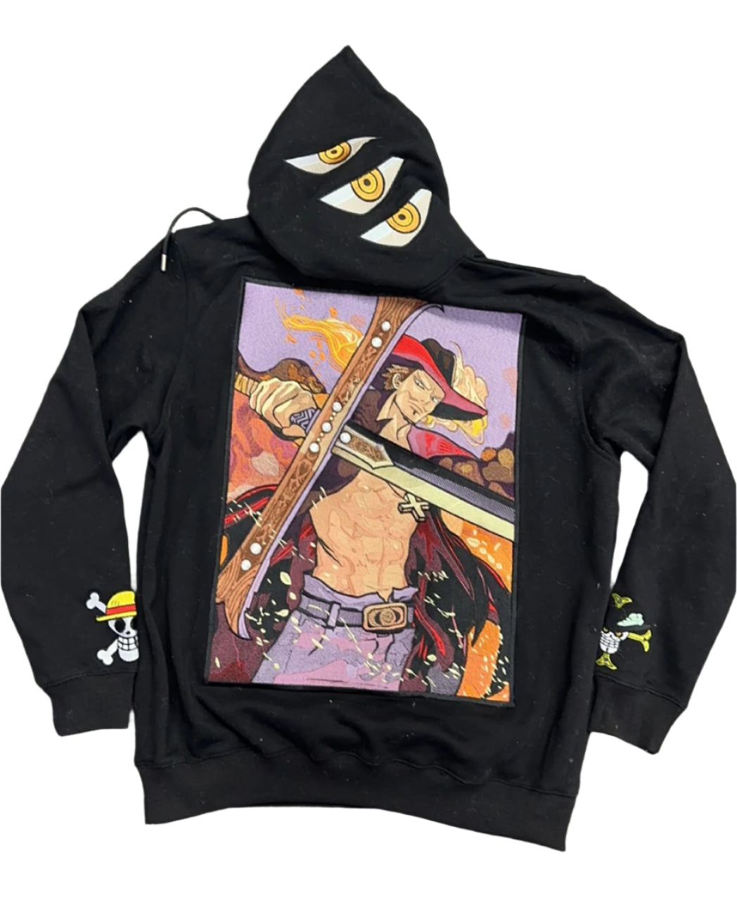 Hawk Eye Mihawk Embroidered Black Hoodie