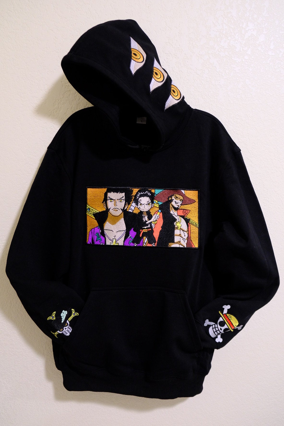 Hawk Eye Mihawk Embroidered Black Hoodie