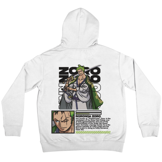 Zoro the "Pirate Hunter" Embroidery Hoodie