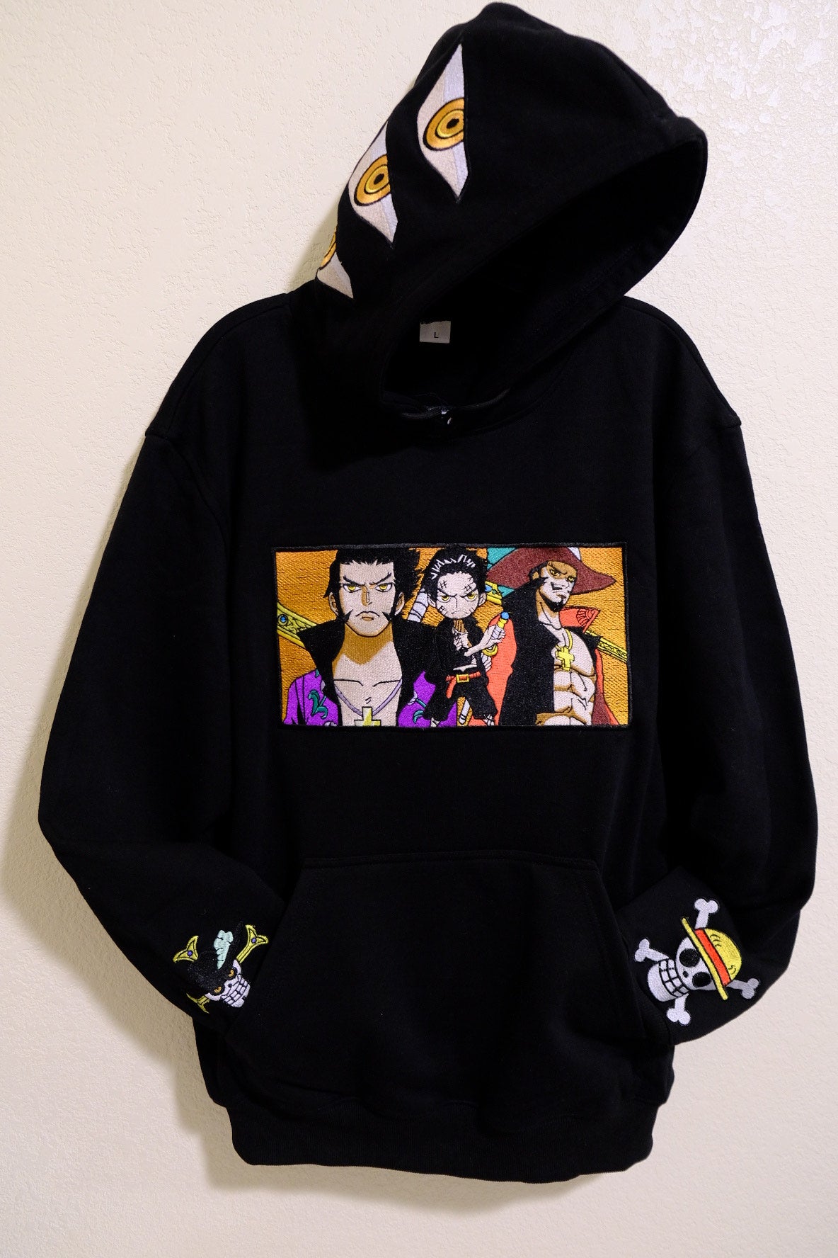 Hawk Eye Mihawk Embroidered Black Hoodie