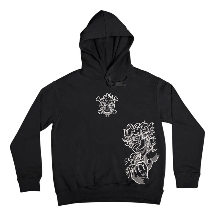 Luffy Gear 5 Embroidered Hoodie