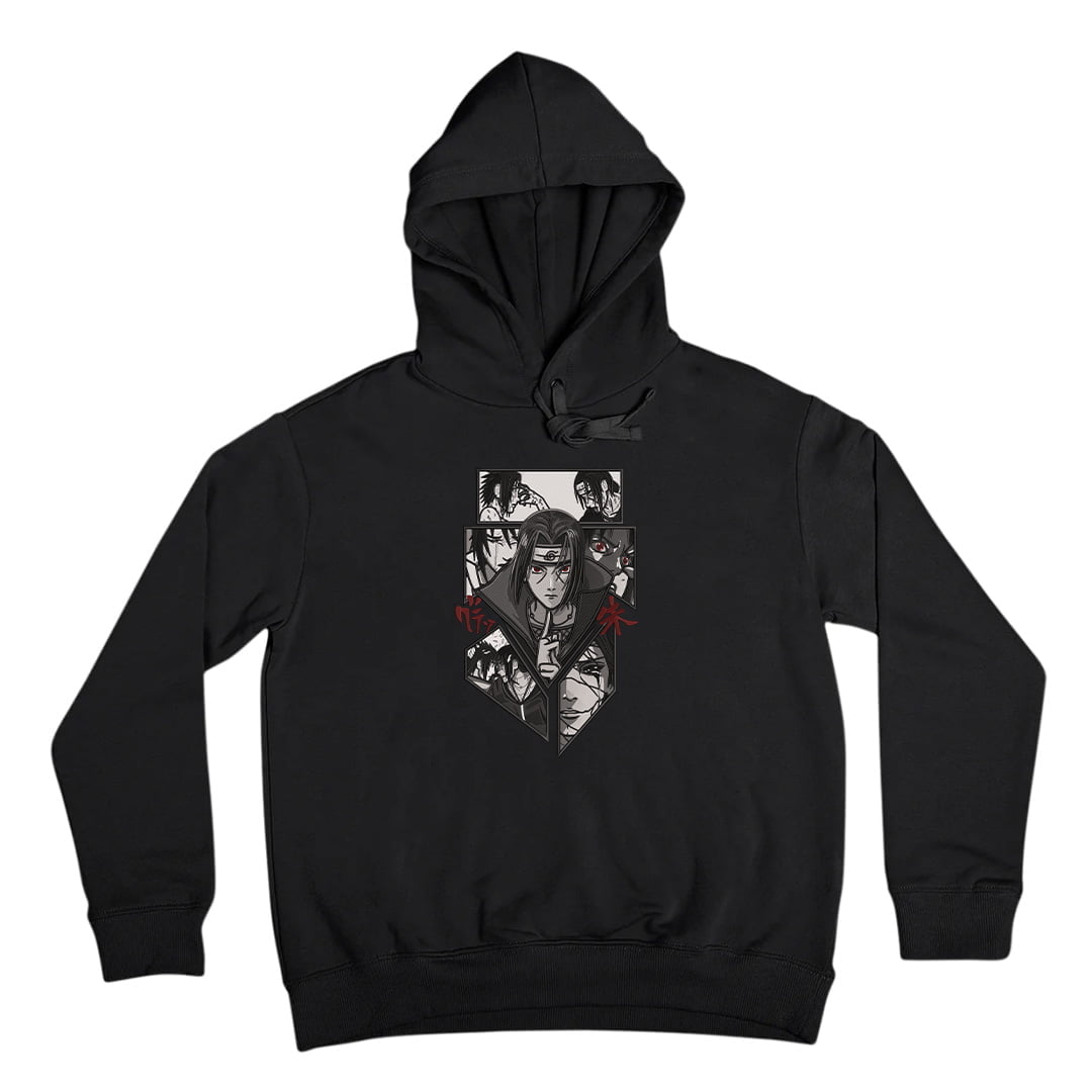 Itachi Uchiha "Shadow of the Sharingan" Embroidered Hoodie