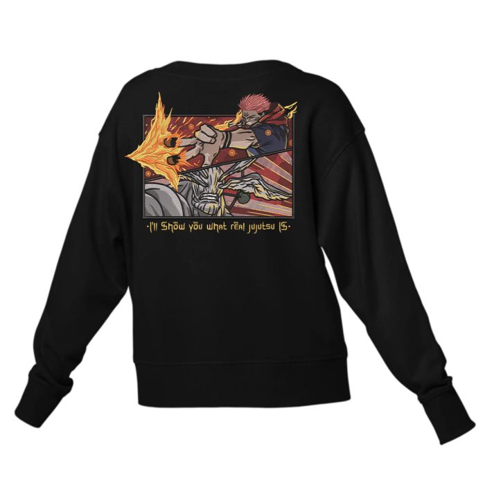 Epic Sukuna vs. Mahoraga Embroidered Sweatshirt – King of Curses Clash