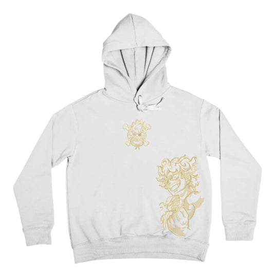 Luffy Gear 5 Embroidered Hoodie