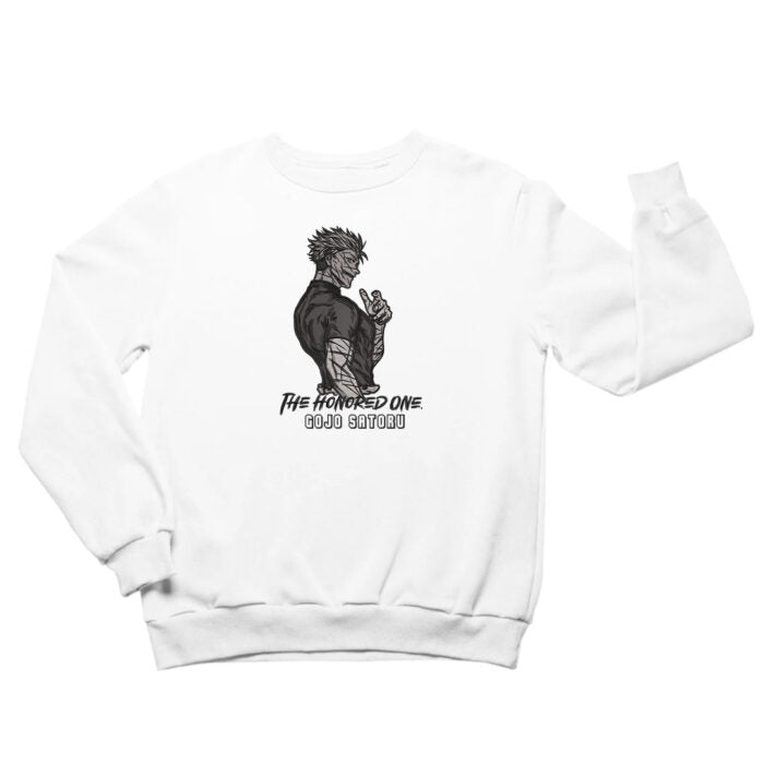 The Honored One Embroidered Sweatshirt – Divine Strength Unleashed